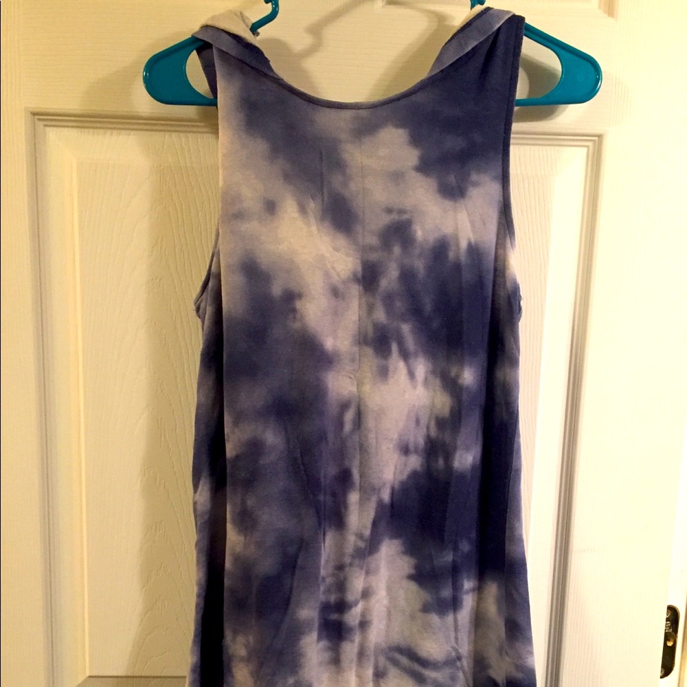 Tie dye bathing suit cover up